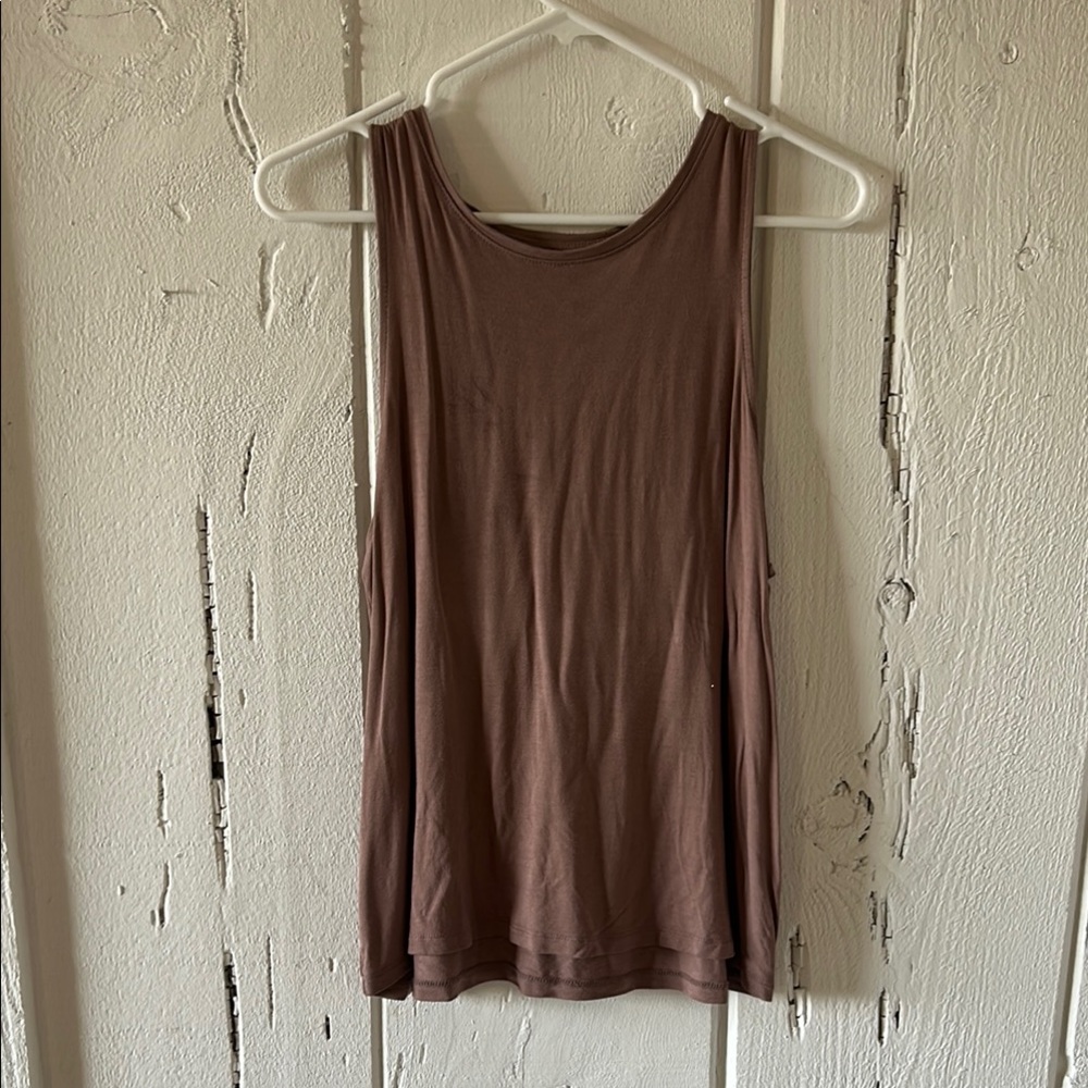 A New Day Brown Sleeveless Tank Top
